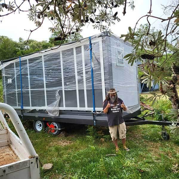 Tiny House delivered to Loch Sport Victoria