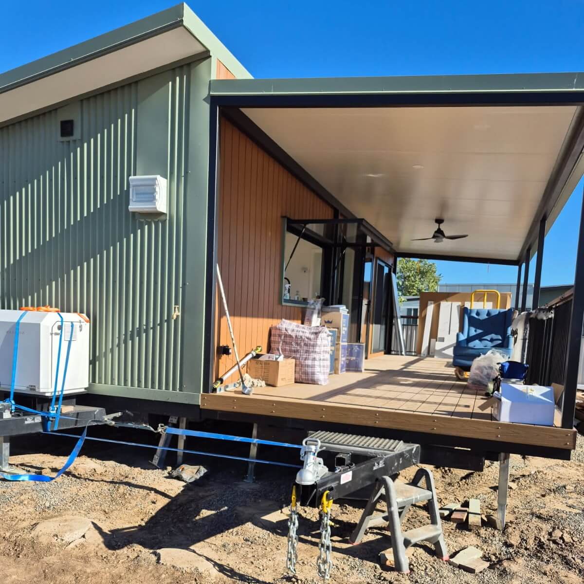 Alphaline Tiny Home delivered to Moranbah QLD