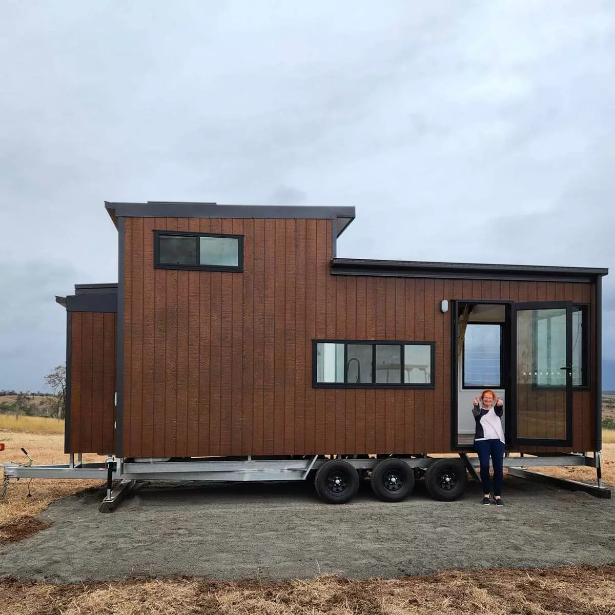 Brett's Tiny Home moved to Childers Queensland