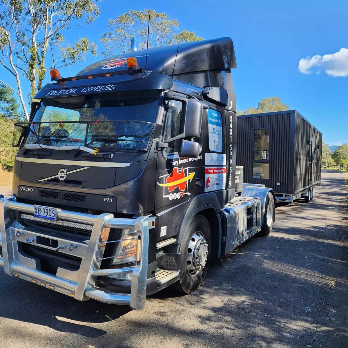 Sharper Tiny Home delivery to Melbourne for shipping to Tasmania