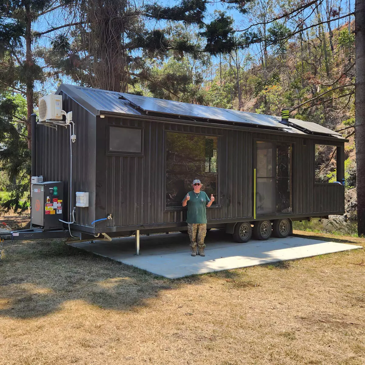 Alphaline Tiny Home delivered to Canungra NSW